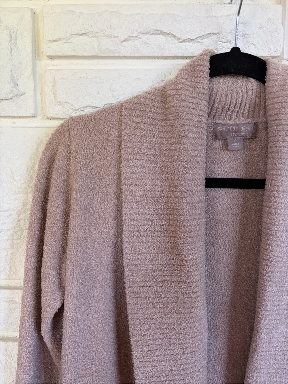 Barefoot Dreams CozyChic Lite Circle Cardi Sable Size Small - Picture 6 of 12